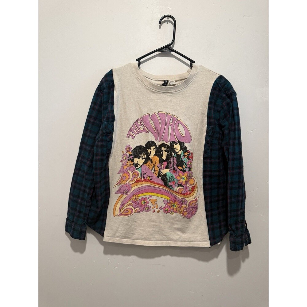 Reworked Upcycle  Oversize The Who One of a Kind Top S/M